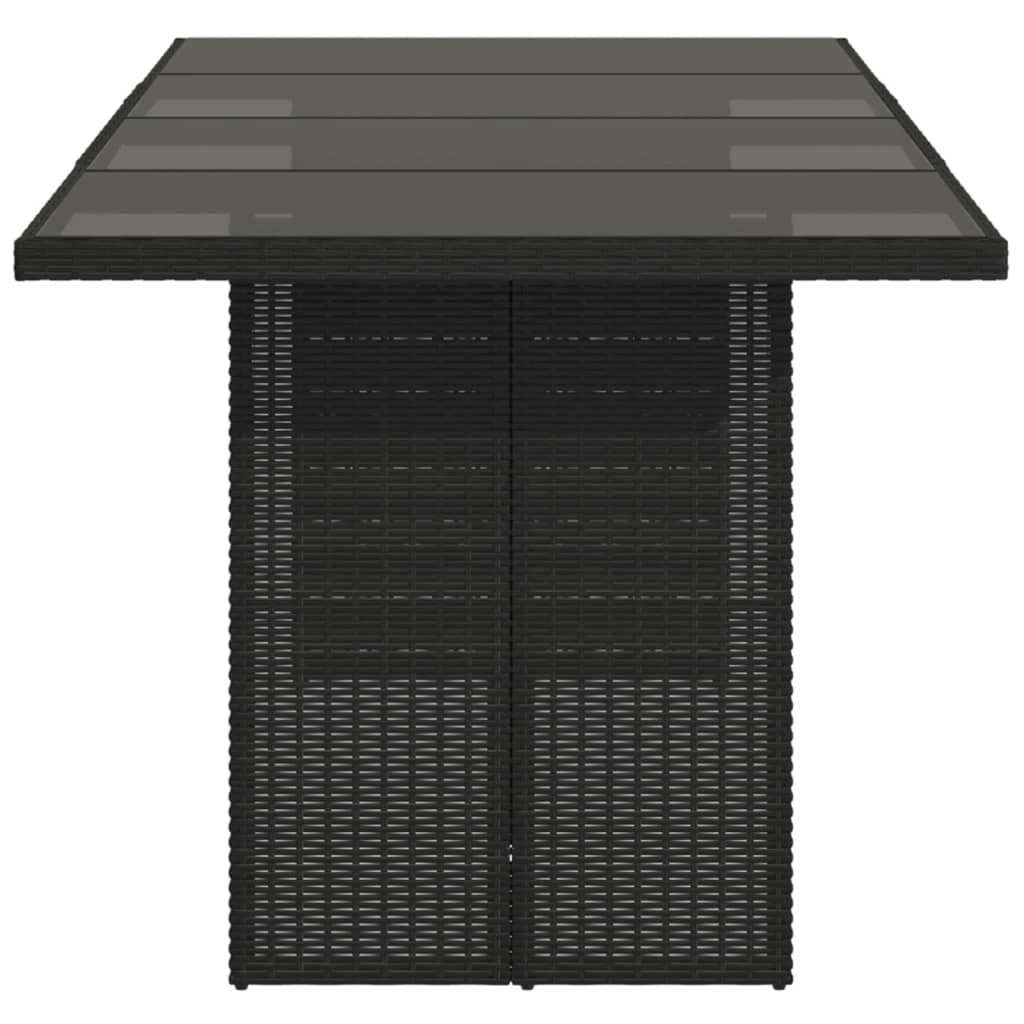 Gartentisch Mit Platte 190X80X75 Cm Poly Rattan