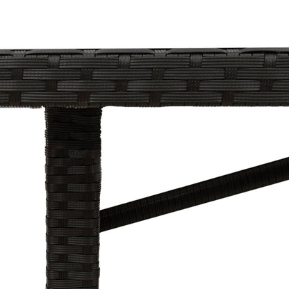 Gartentisch Mit Platte 190X80X75 Cm Poly Rattan