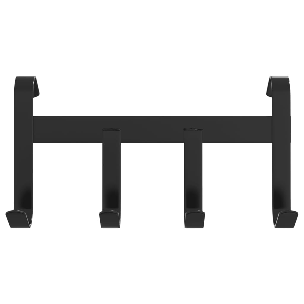 Trensenhalter Mit 4 Haken Schwarz Stahl