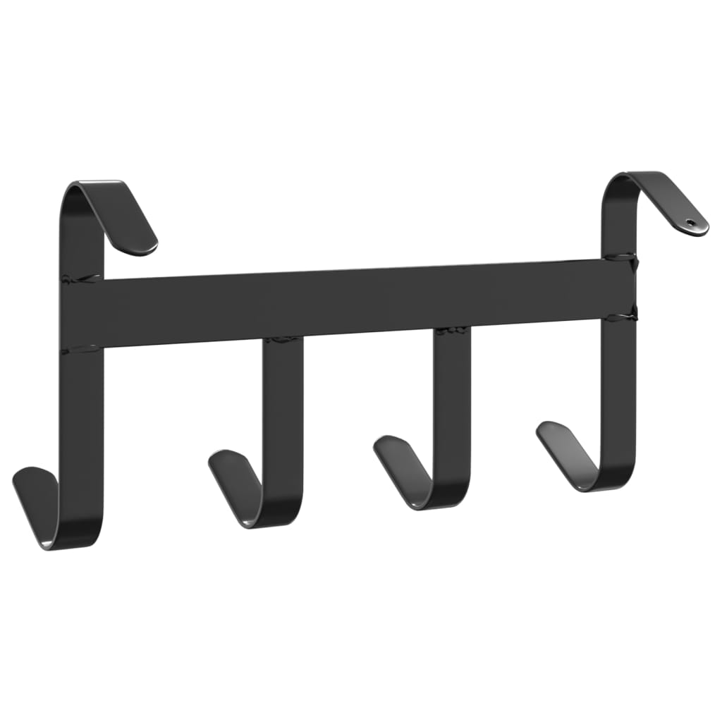 Trensenhalter Mit 4 Haken Schwarz Stahl