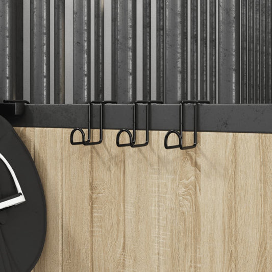 Trensenhalter 3 Stk. Schwarz Stahl