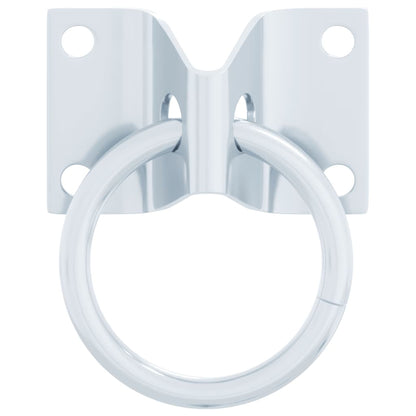 Anbinderinge Mit Platten 3 Stk. Silbern Stahl