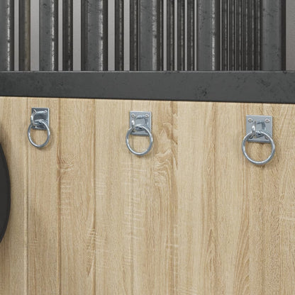 Anbinderinge Mit Platten 3 Stk. Silbern Stahl