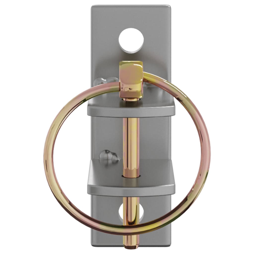 Eimerhaken 3 Stk. Wandmontage Silbern Und Braun Stahl