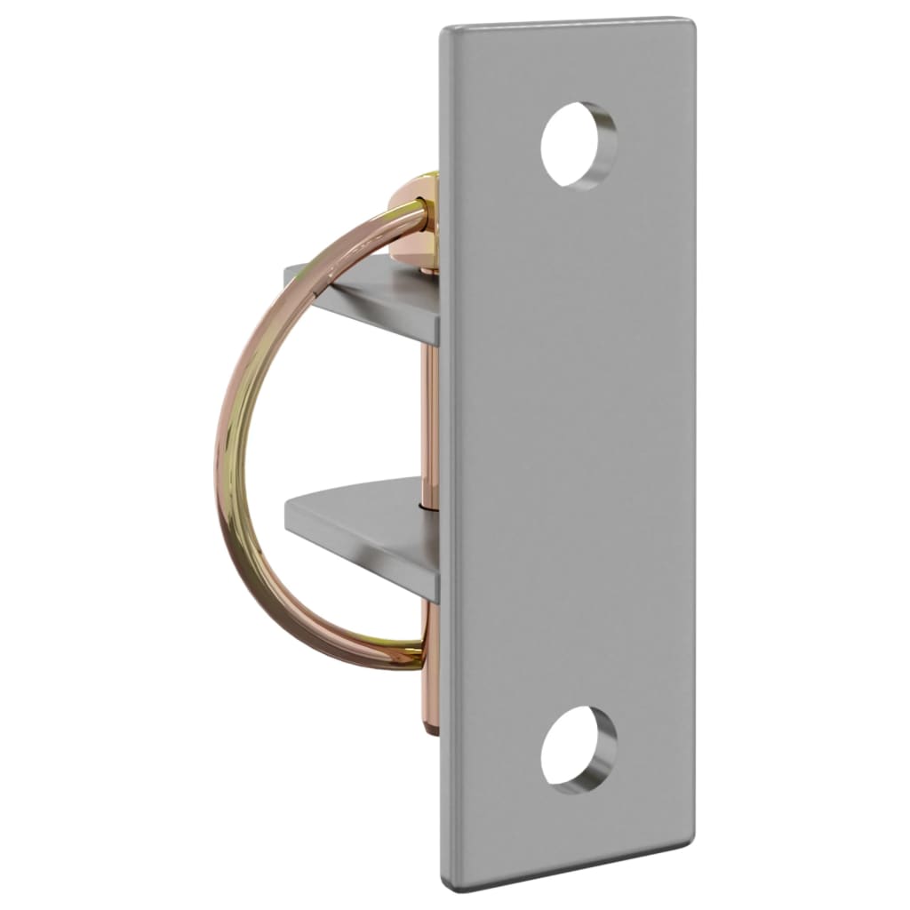 Eimerhaken 3 Stk. Wandmontage Silbern Und Braun Stahl