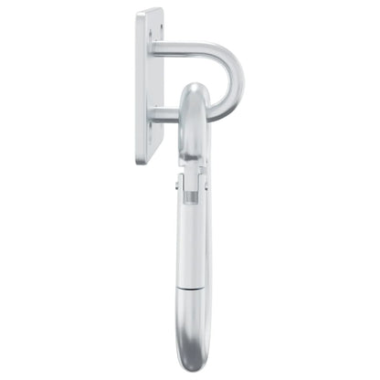 Augplatten Mit Karabinern 3 Stk. 360° Drehbar Silbern Stahl