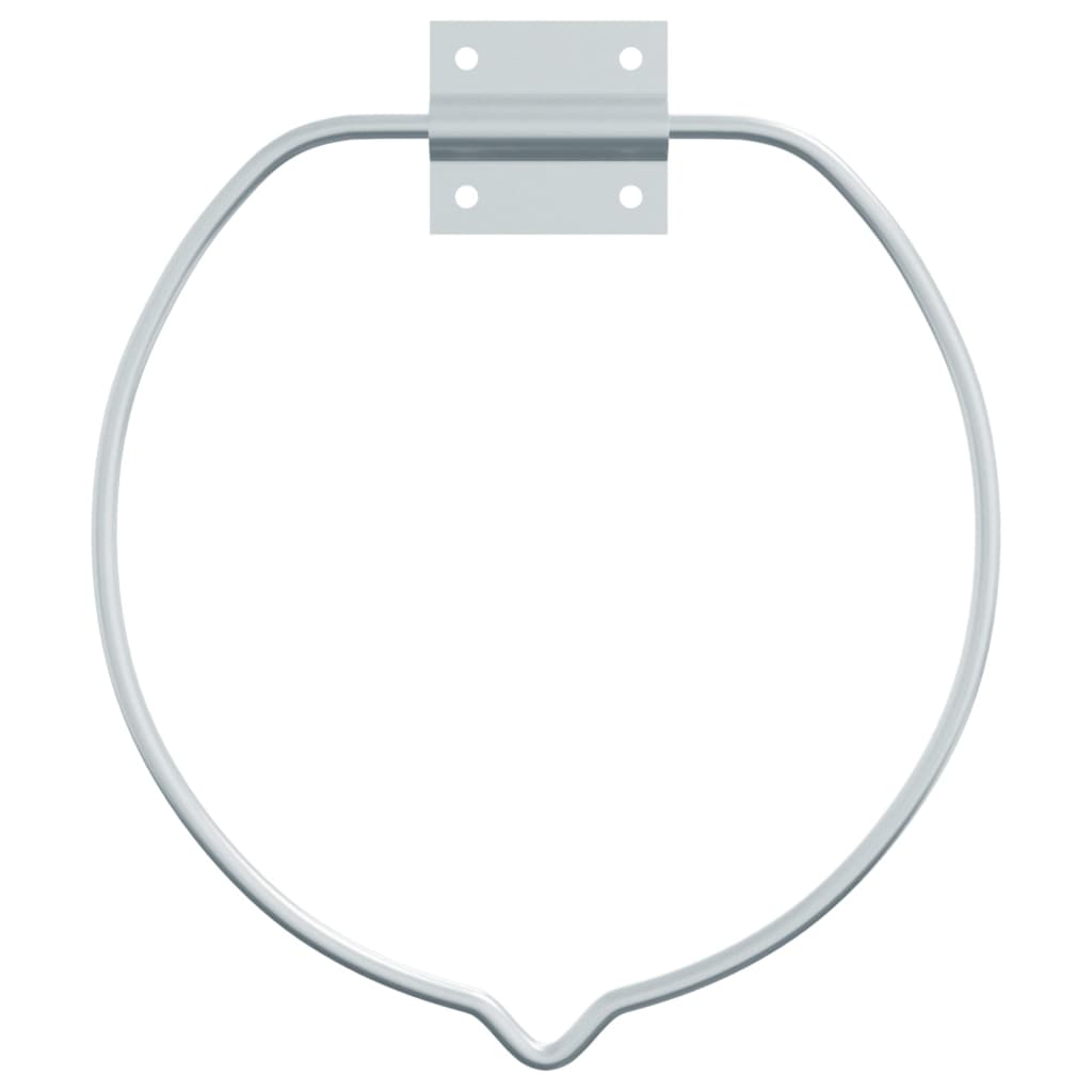 Eimerhalter Wandmontage Silbern Stahl