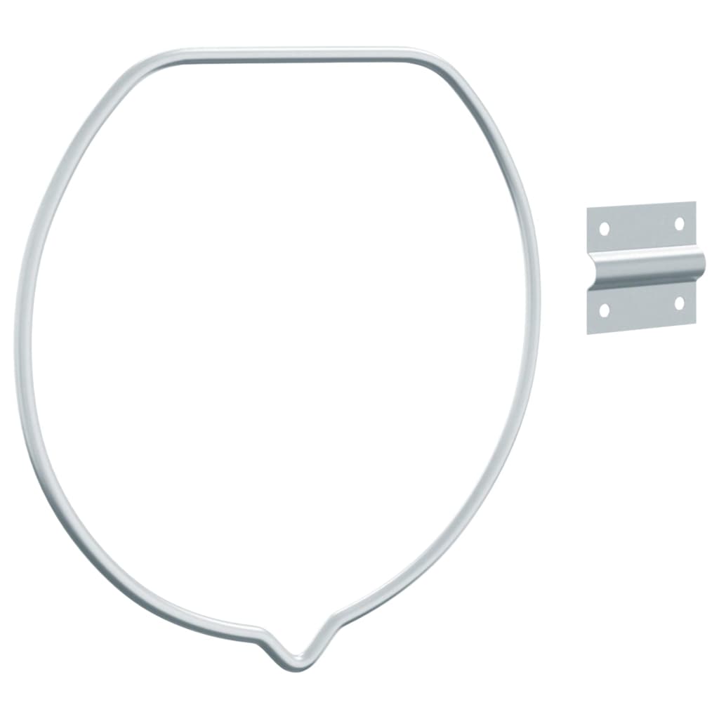 Eimerhalter Wandmontage Silbern Stahl