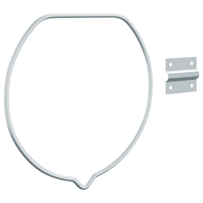 Eimerhalter Wandmontage Silbern Stahl