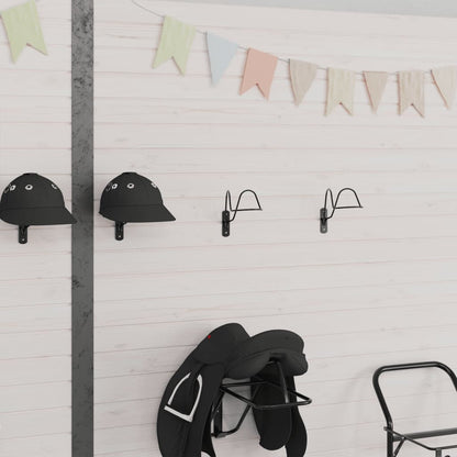 Wandhalter Für Reithelm Schwarz Stahl