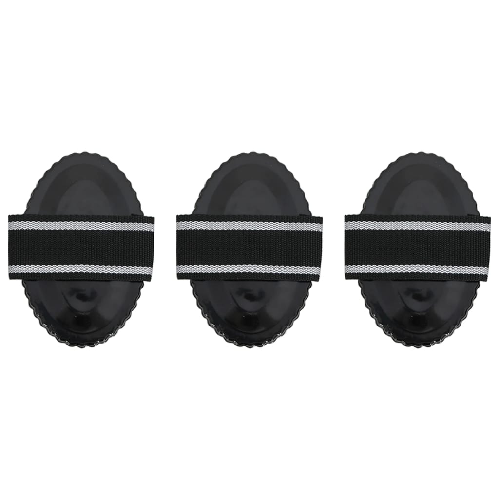 Striegel Für Pferde 3 Stk. Schwarz Stahl