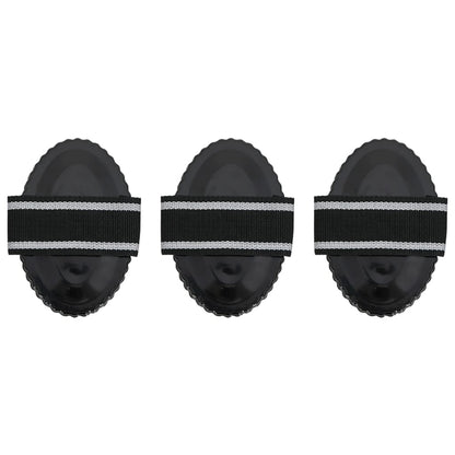 Striegel Für Pferde 3 Stk. Schwarz Stahl
