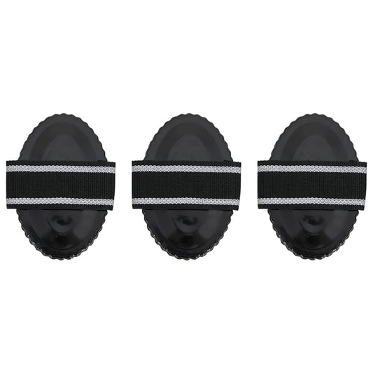 Striegel Für Pferde 3 Stk. Schwarz Stahl