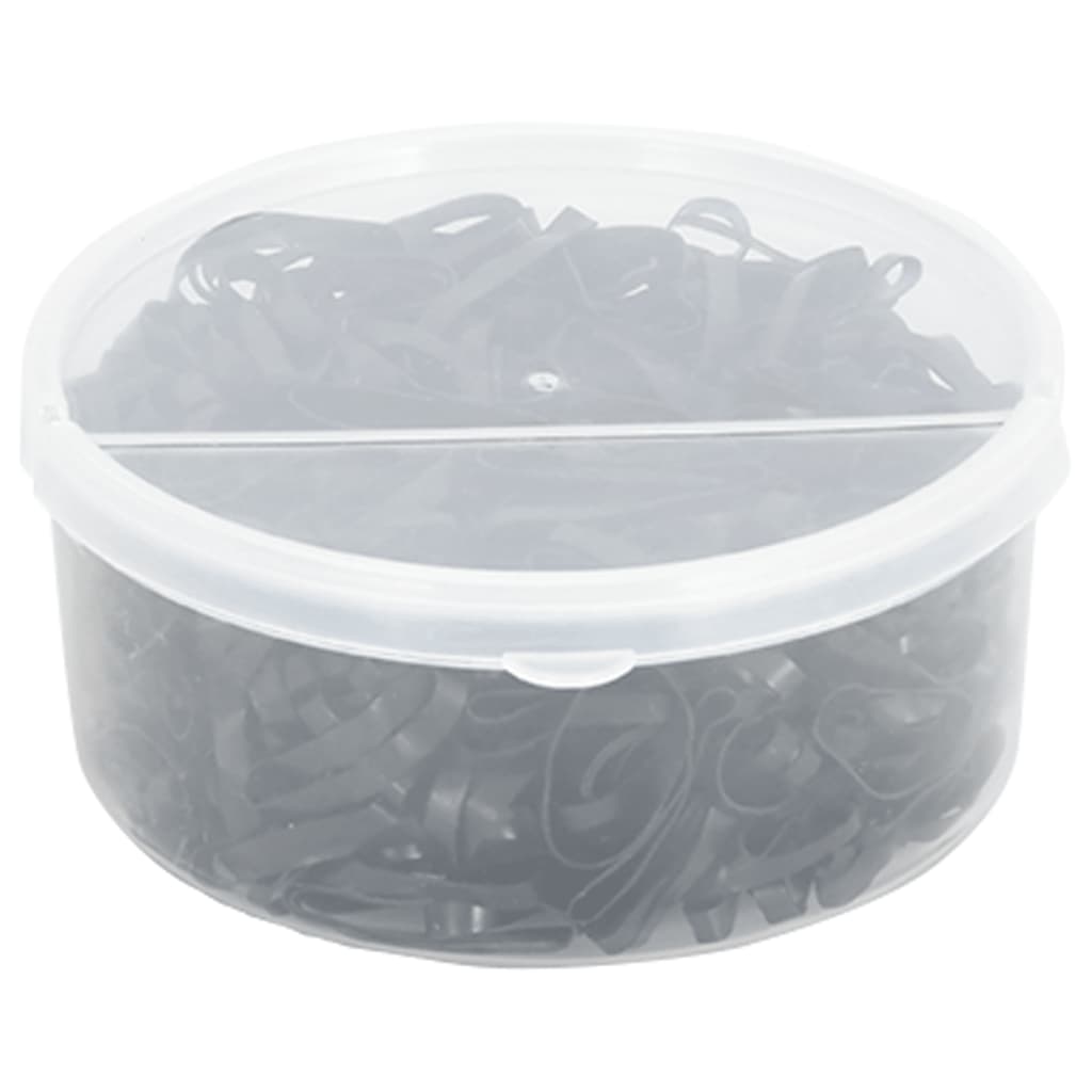 Flechtbänder Für Pferde 500 Stk. Schwarz Silikon