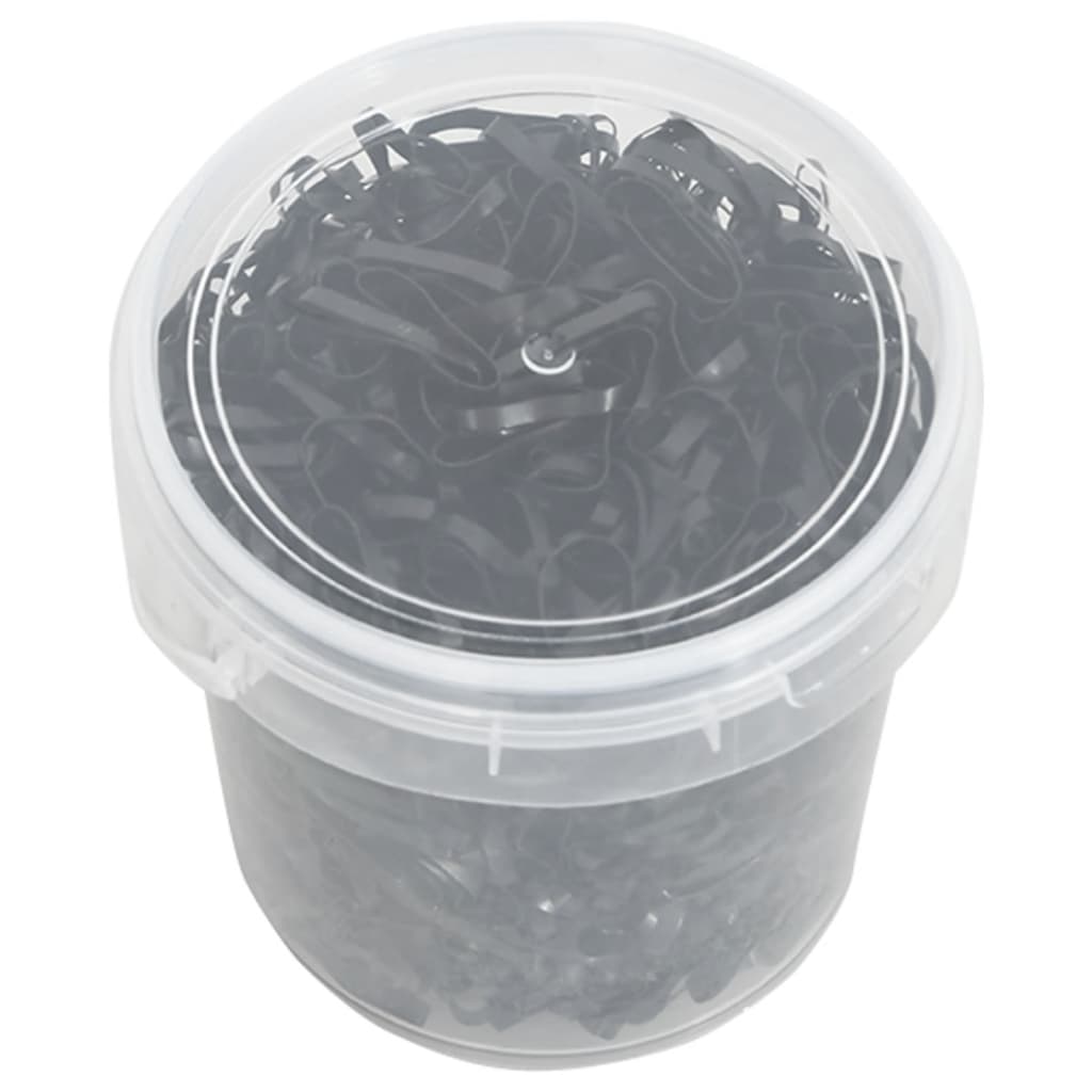 Mähnengummis Für Pferde 1500 Stk. Schwarz Silikon