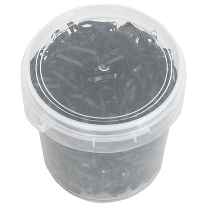 Mähnengummis Für Pferde 1500 Stk. Schwarz Silikon