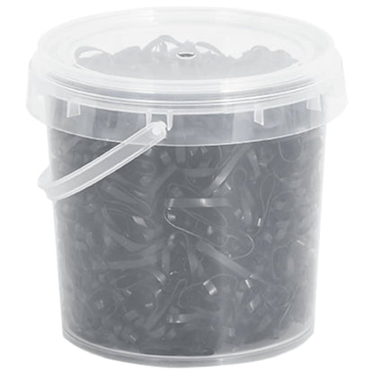 Mähnengummis Für Pferde 1500 Stk. Schwarz Silikon