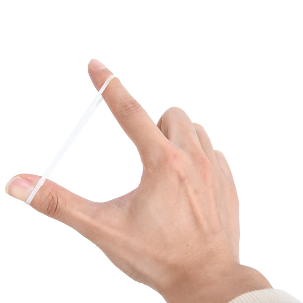 Mähnengummis Für Pferde 2500 Stk. Weiß Silikon