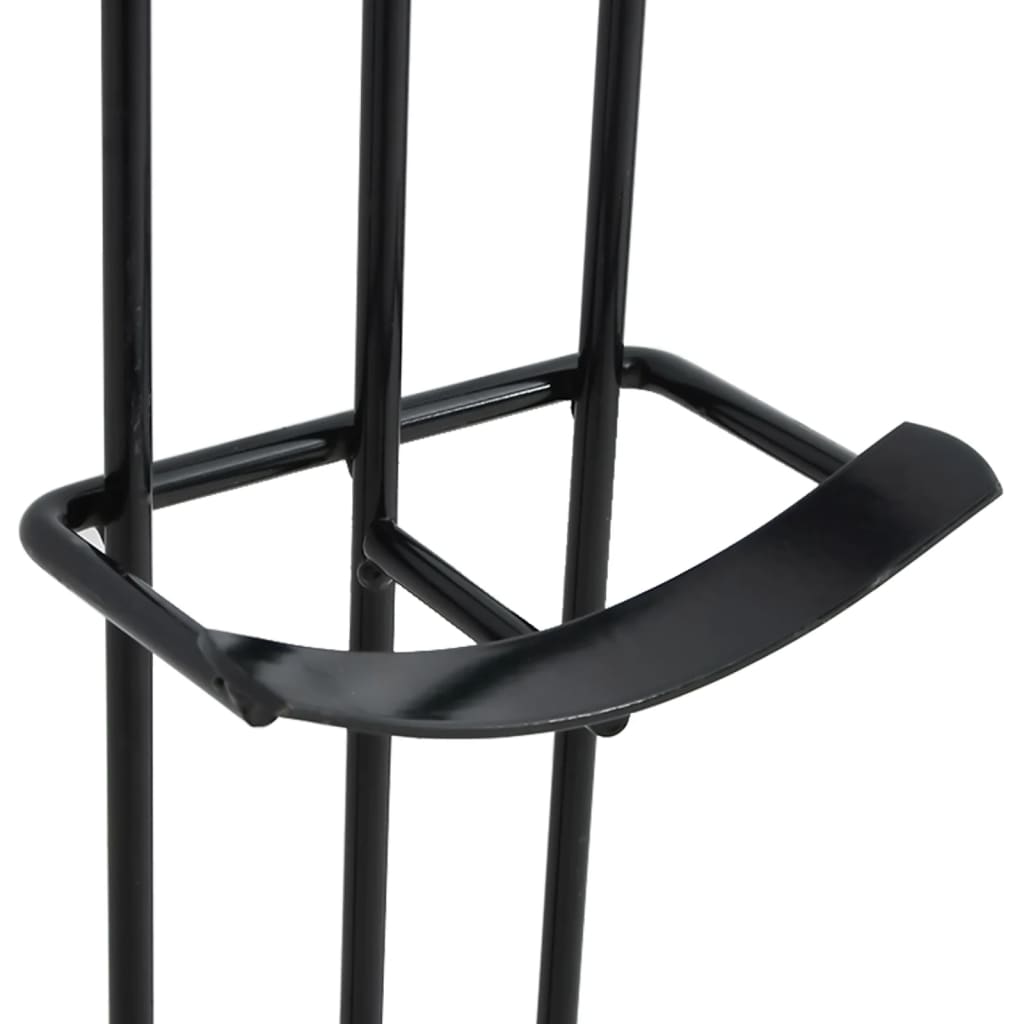 Fass-Hindernis-Halter 2 Stk. Schwarz Stahl