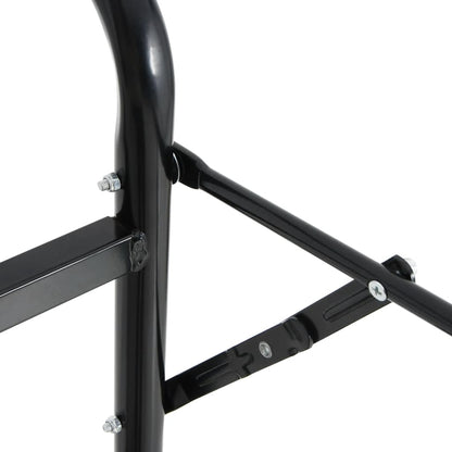 Sattelwagen Klappbar Schwarz Stahl