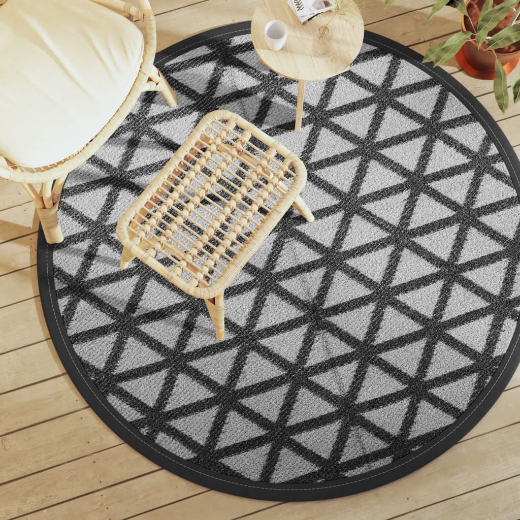 Outdoor-Teppich Arakil Pp Schwarz