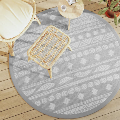 Outdoor-Teppich Arakil Grau Pp Graues Muster