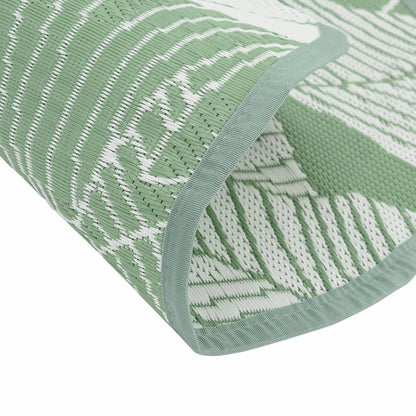 Outdoor-Teppich Arakil Grün Ø160 Cm Pp Blatt