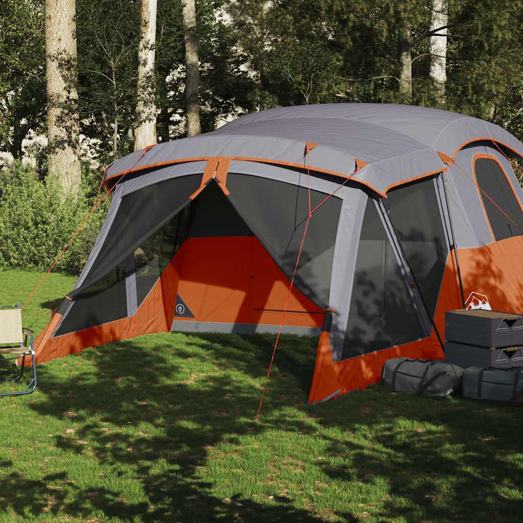 Campingzelt Mit Vorzelt 4 Personen Wasserdicht Orange