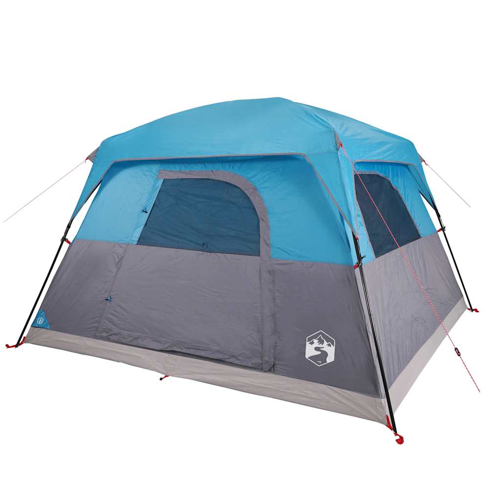 Campingzelt 4 Personen Wasserdicht Blau