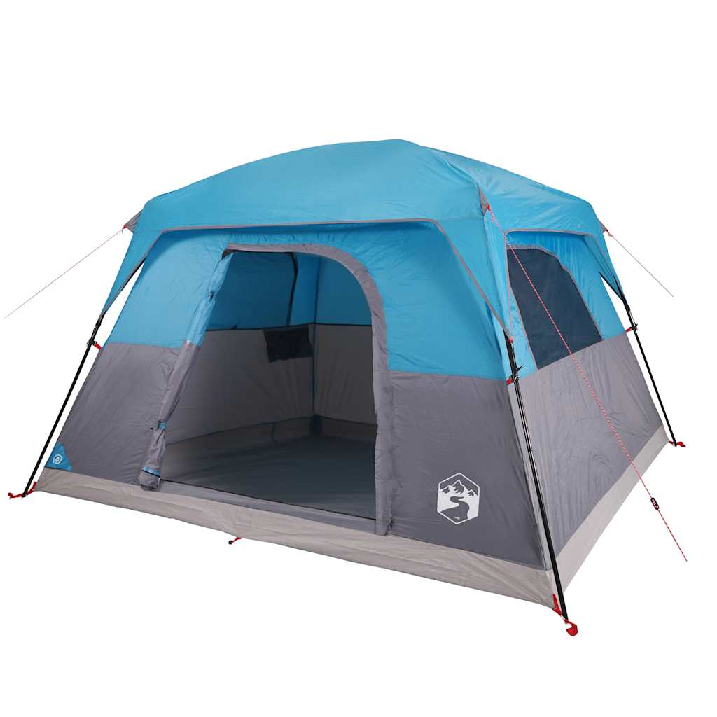 Campingzelt 4 Personen Wasserdicht Blau