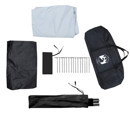 Kuppel-Familienzelt 6 Personen Weiß Verdunkelt Wasserdicht Weiße Verdunkelung