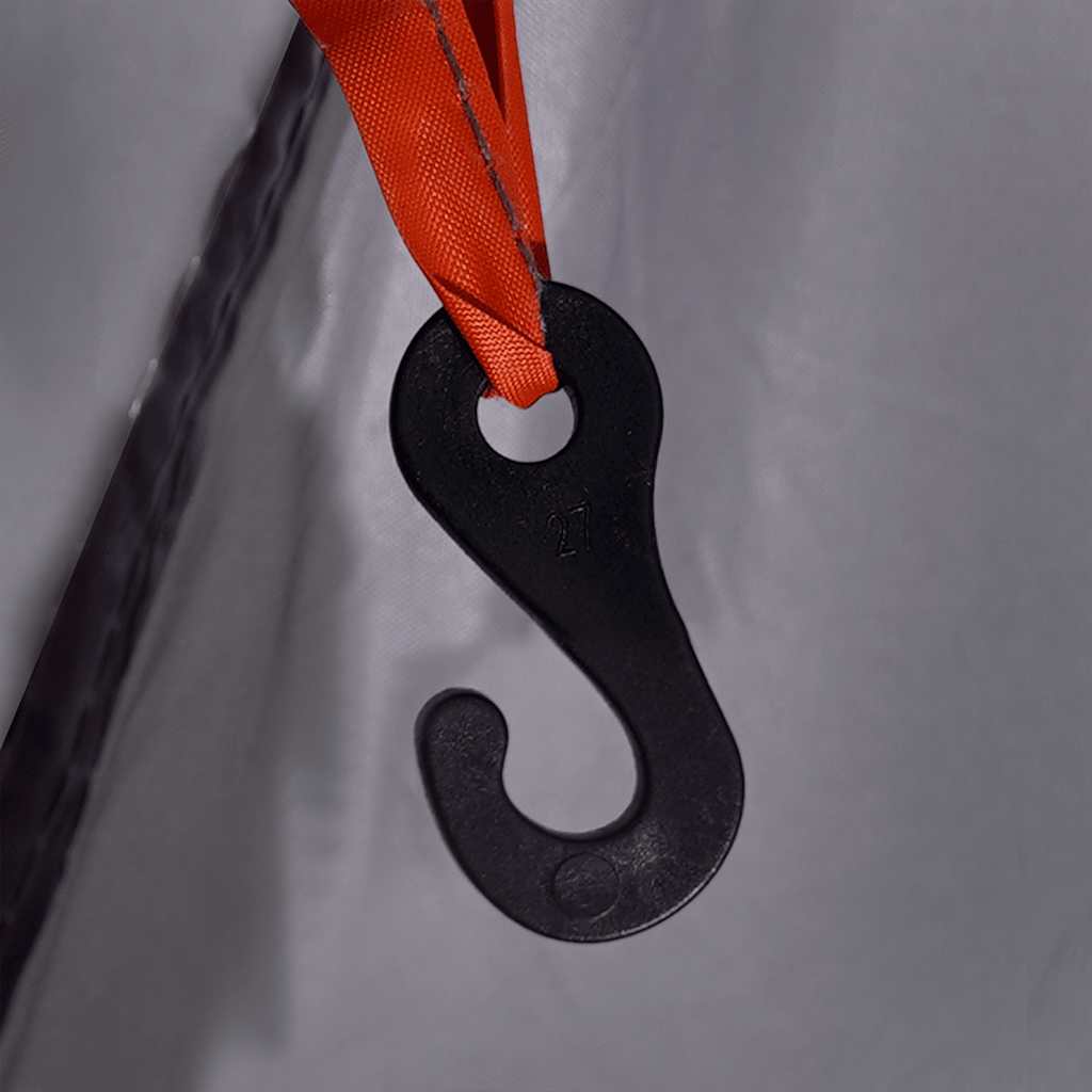 Tipi-Familienzelt 8 Personen Und Orange Wasserdicht Grau