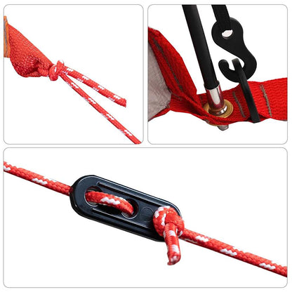 Tunnel-Campingzelt Weiß Verdunkelt Wasserdicht Weiße Verdunkelung