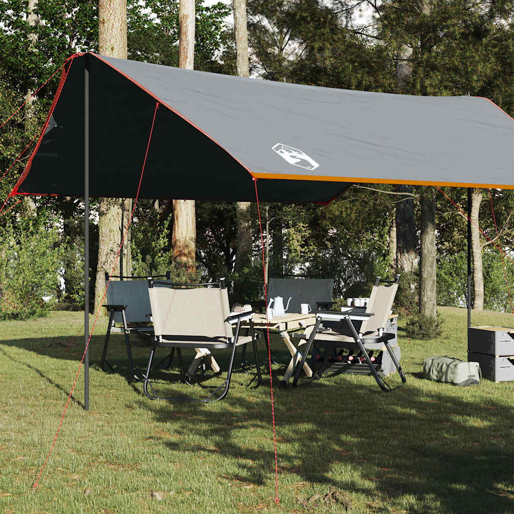 Tarp Orange 460X305X210 Cm Wasserdicht Grau Und Orange