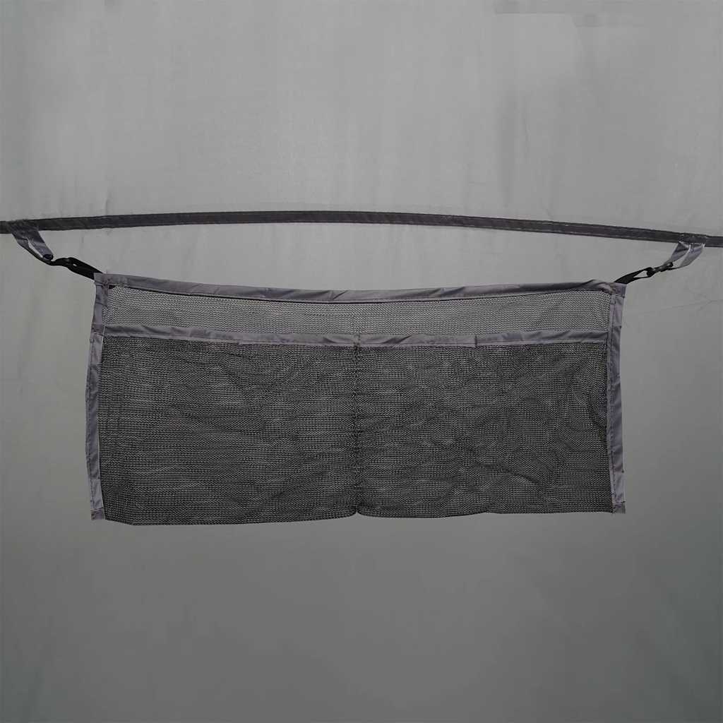 Tipi-Familienzelt 7 Personen Wasserdicht Grau Und Orange