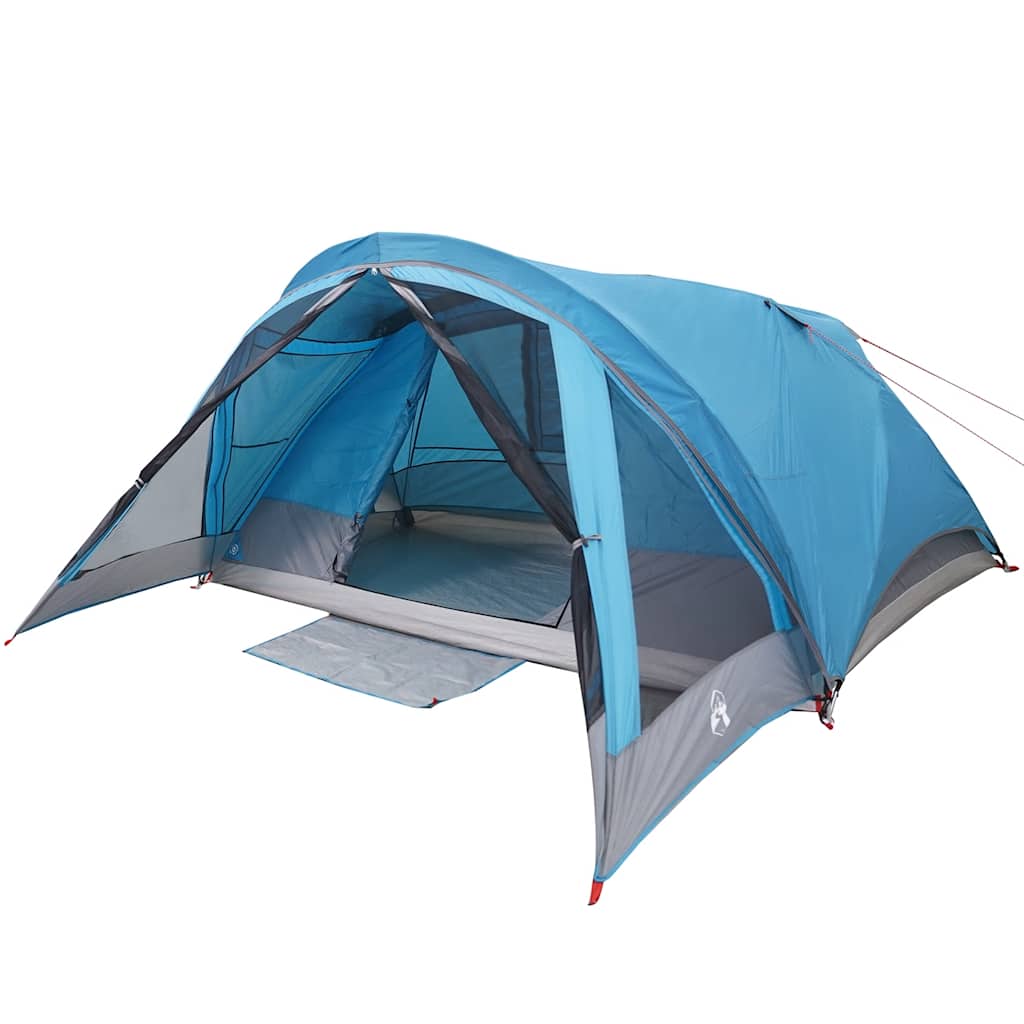 Campingzelt 4 Personen Wasserdicht Blau