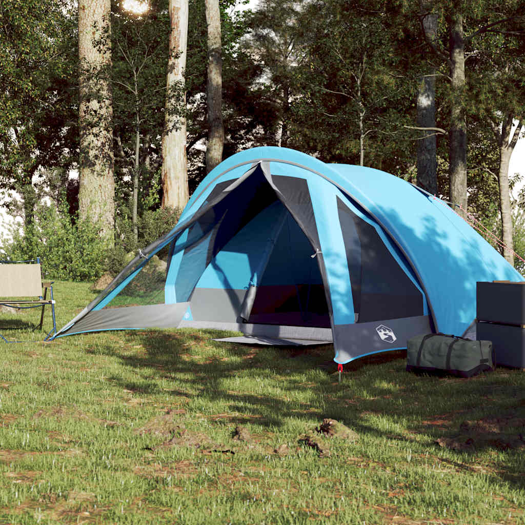 Campingzelt 4 Personen Wasserdicht Blau
