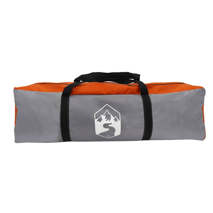 Campingzelt 4 Personen Wasserdicht Grau Und Orange