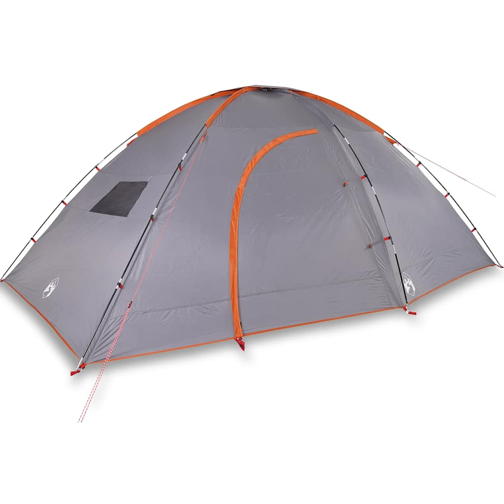 Campingzelt 8 Personen Orange Wasserdicht Grau Und Orange