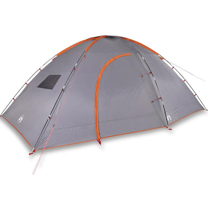 Campingzelt 8 Personen Orange Wasserdicht Grau Und Orange