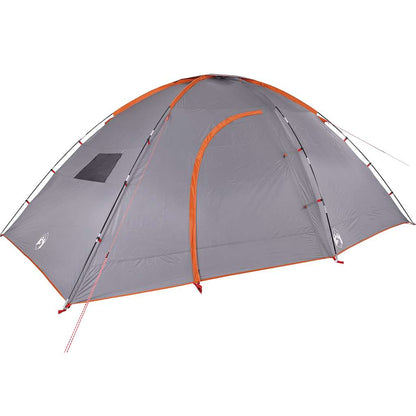 Campingzelt 8 Personen Orange Wasserdicht Grau Und Orange