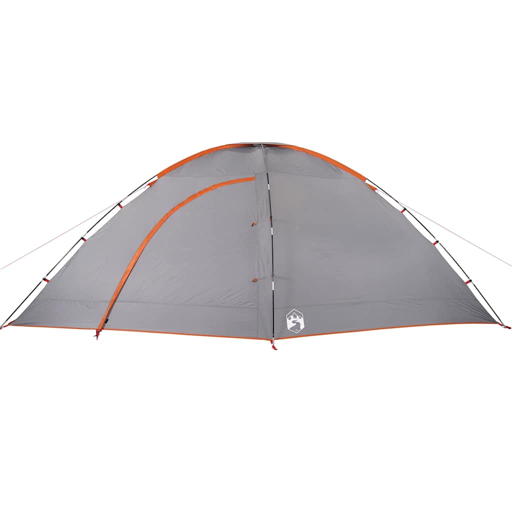 Campingzelt 8 Personen Orange Wasserdicht Grau Und Orange