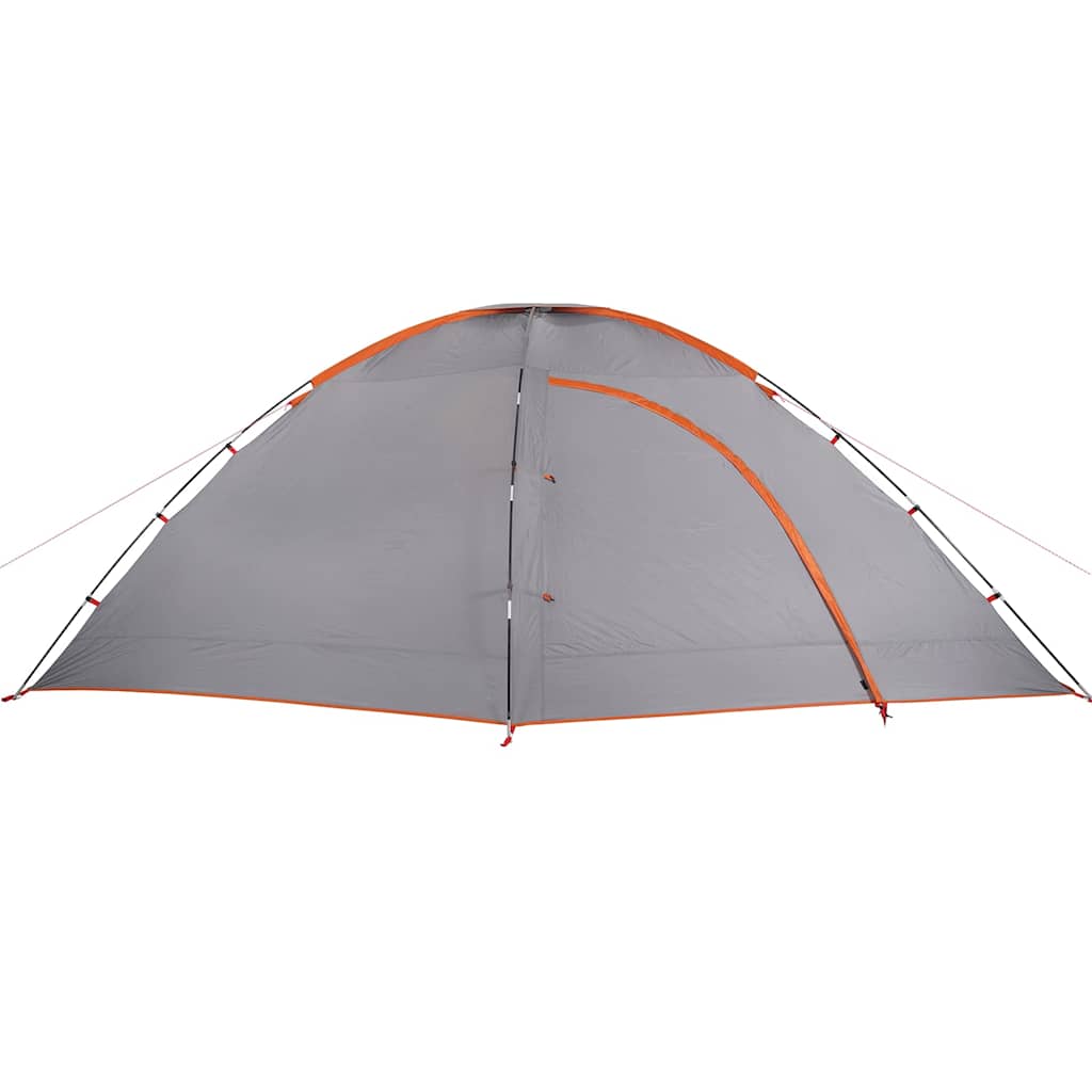 Campingzelt 8 Personen Orange Wasserdicht Grau Und Orange
