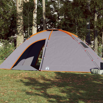 Campingzelt 8 Personen Orange Wasserdicht Grau Und Orange