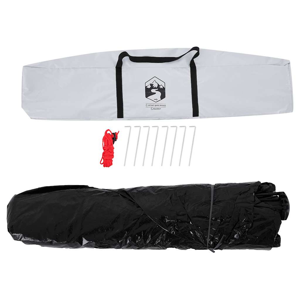 Kuppel-Campingzelt 4 Personen Weiß Dunkel Wasserdicht Weiße Verdunkelung