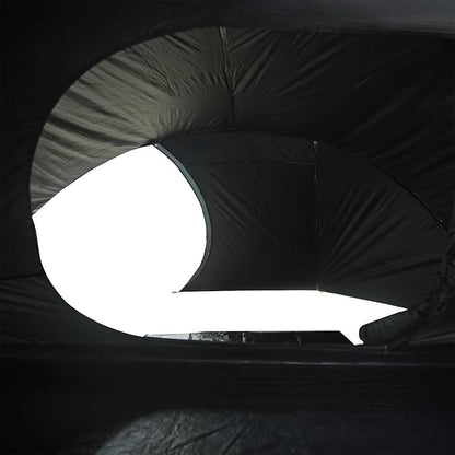 Kuppel-Campingzelt 4 Personen Dunkel Wasserdicht Weiß