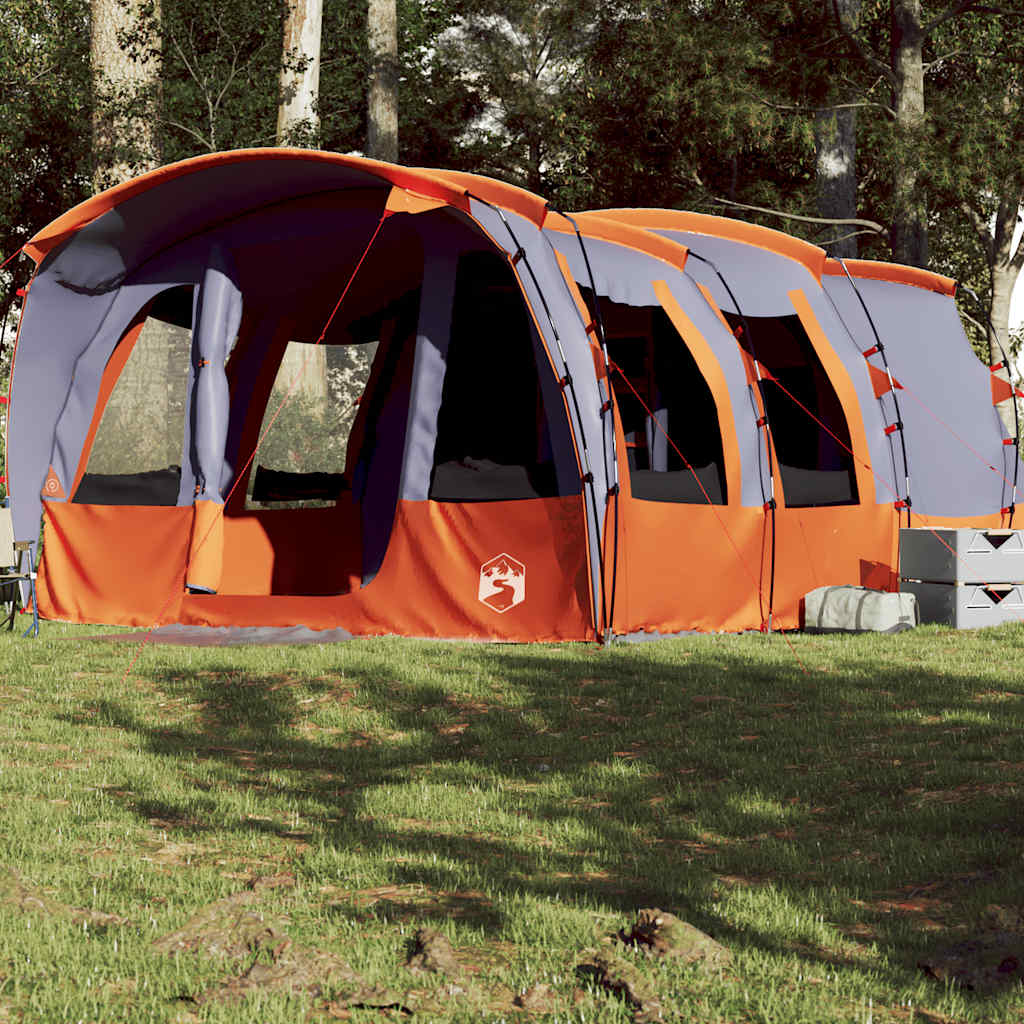 Tunnel-Familienzelt 8 Personen Wasserdicht Grau