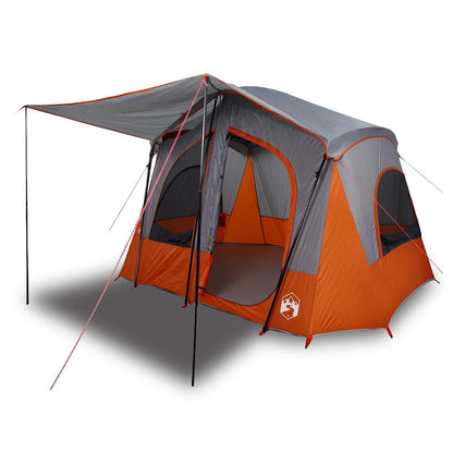 Campingzelt 5 Personen Wasserdicht Grau Und Orange