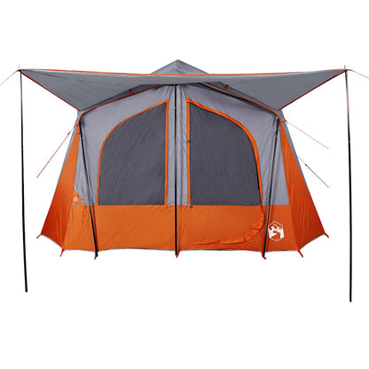 Campingzelt 5 Personen Wasserdicht Grau Und Orange