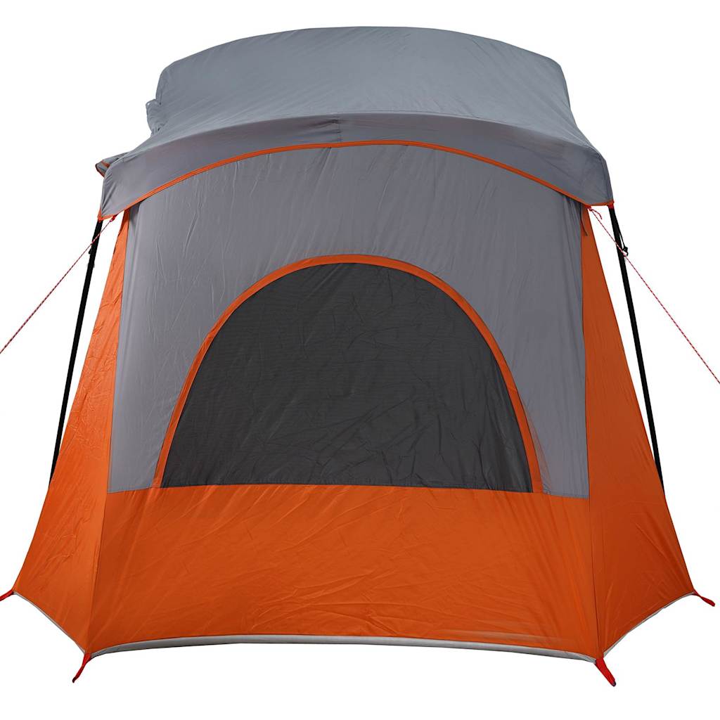 Campingzelt 5 Personen Wasserdicht Grau Und Orange